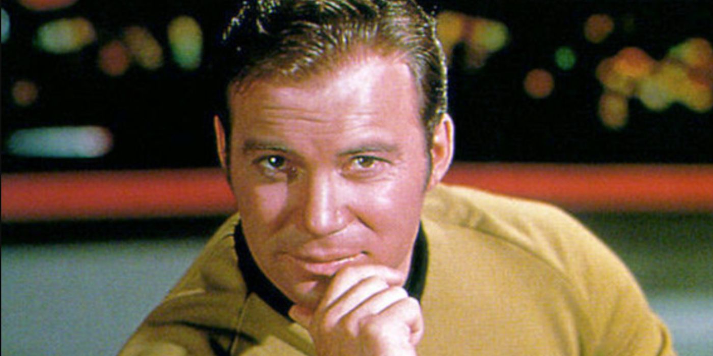 Captain Kirk looks on in Star Trek