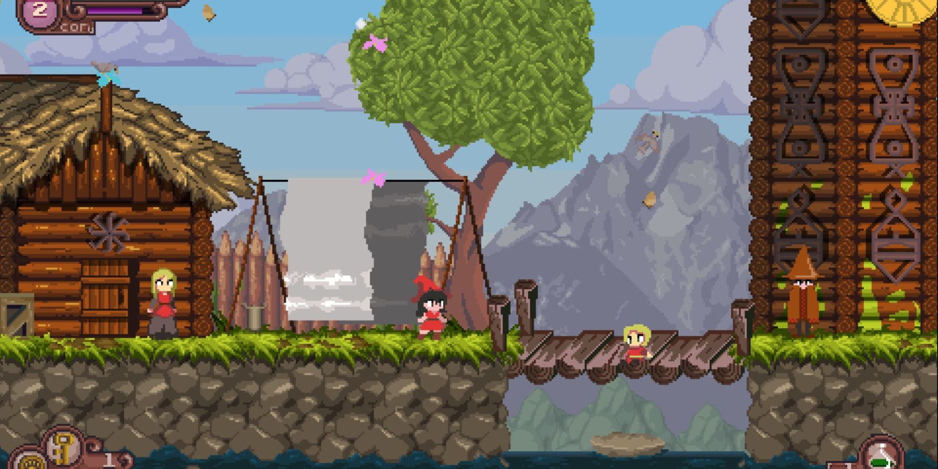 A screenshot from the game Catmaze