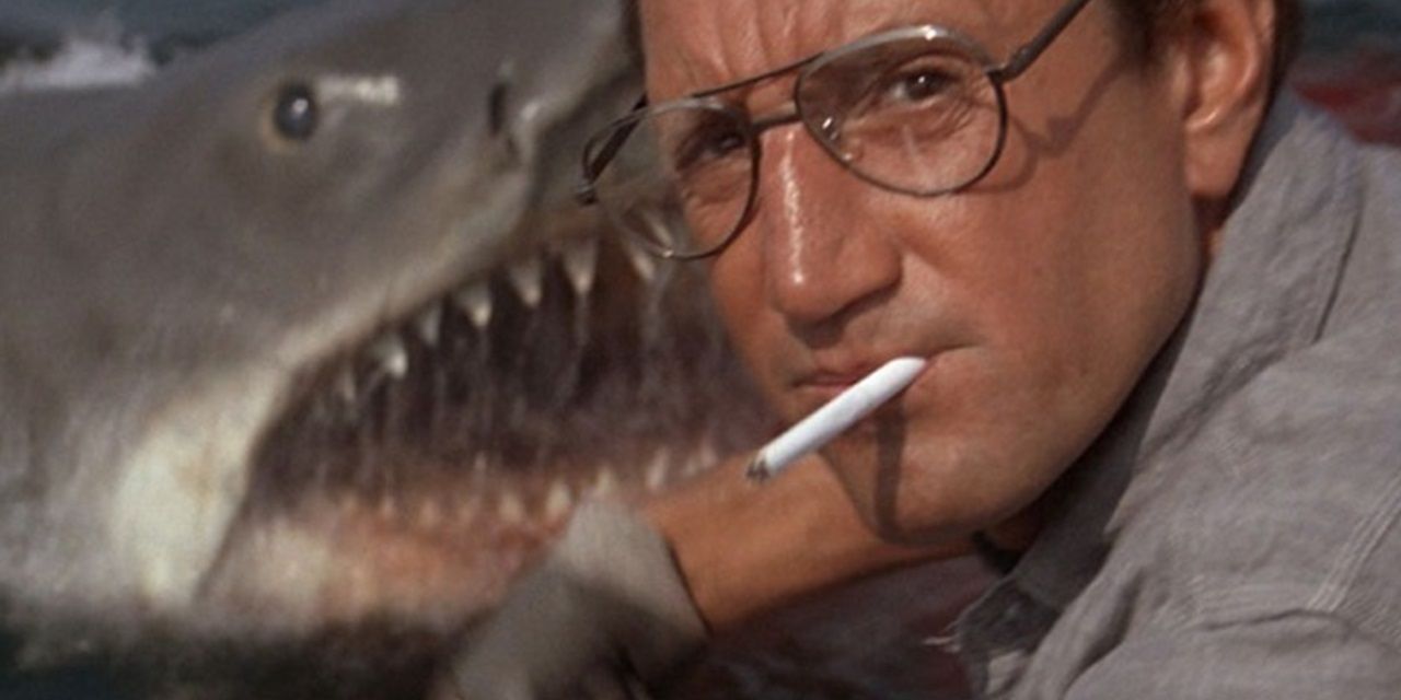 Chief Brody with the shark in Jaws