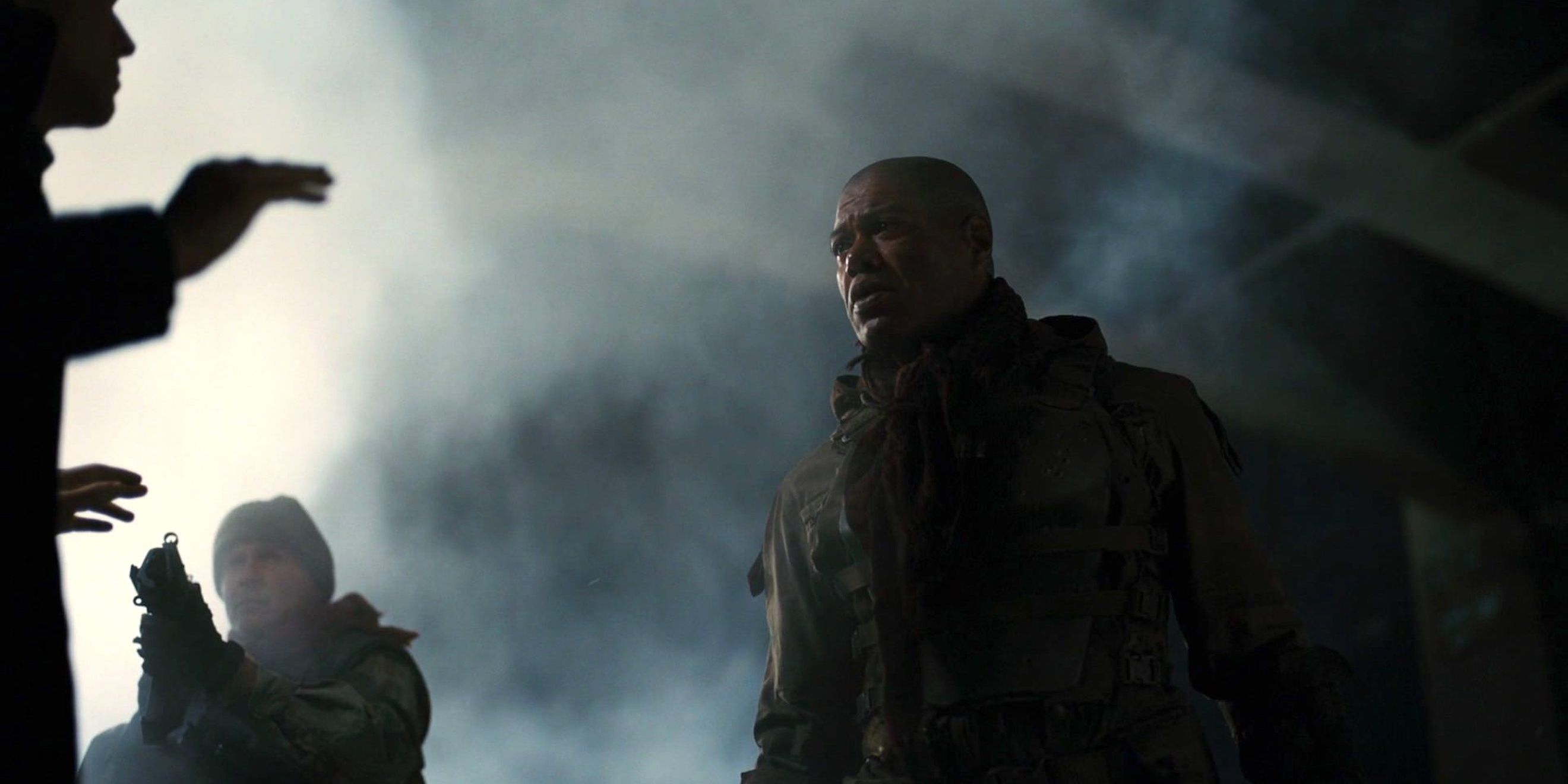 Christopher Judge as a henchman in The Dark Knight Rises