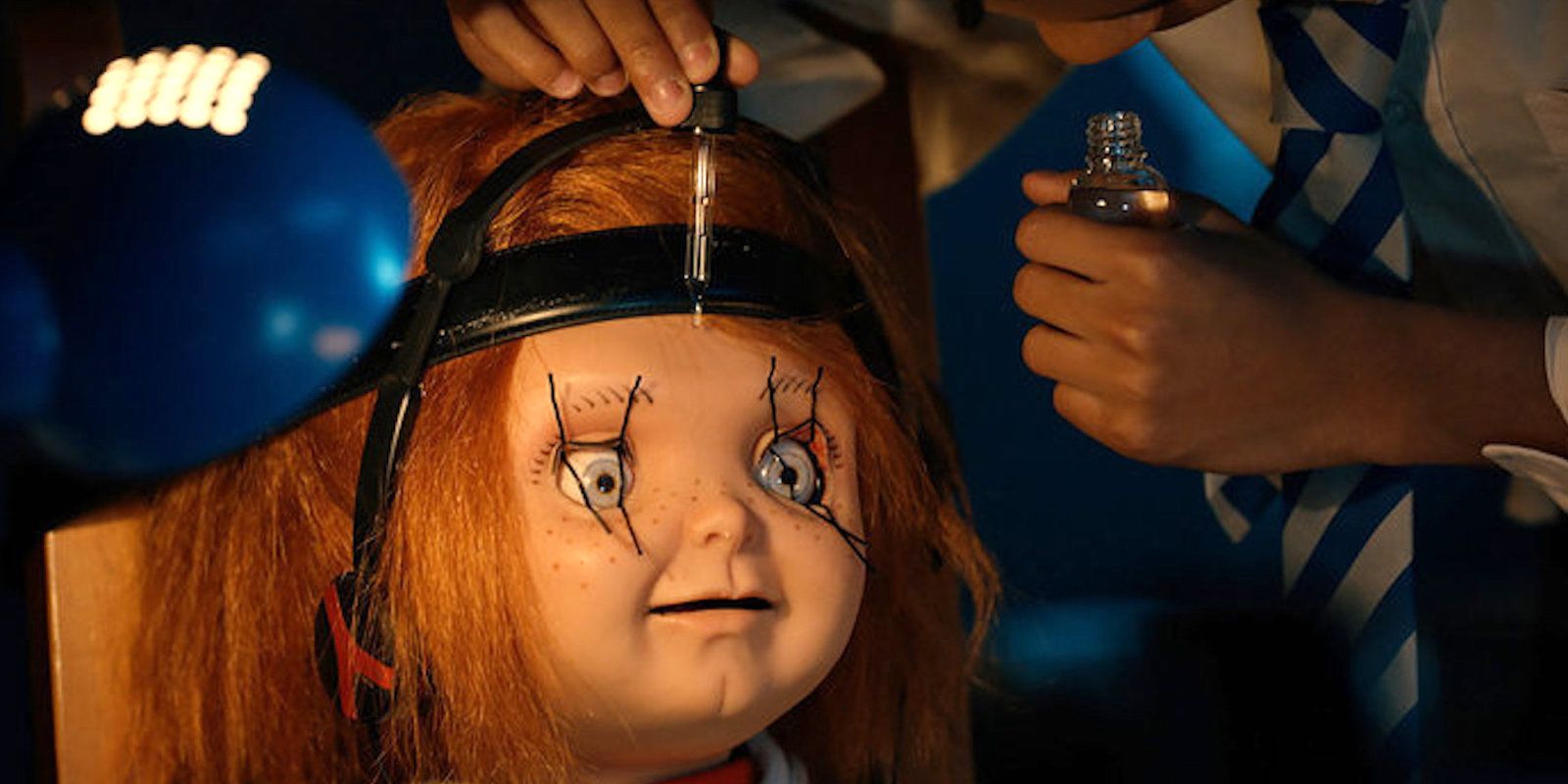 Chucky undergoing the Ludovico Technique in Chucky season 2