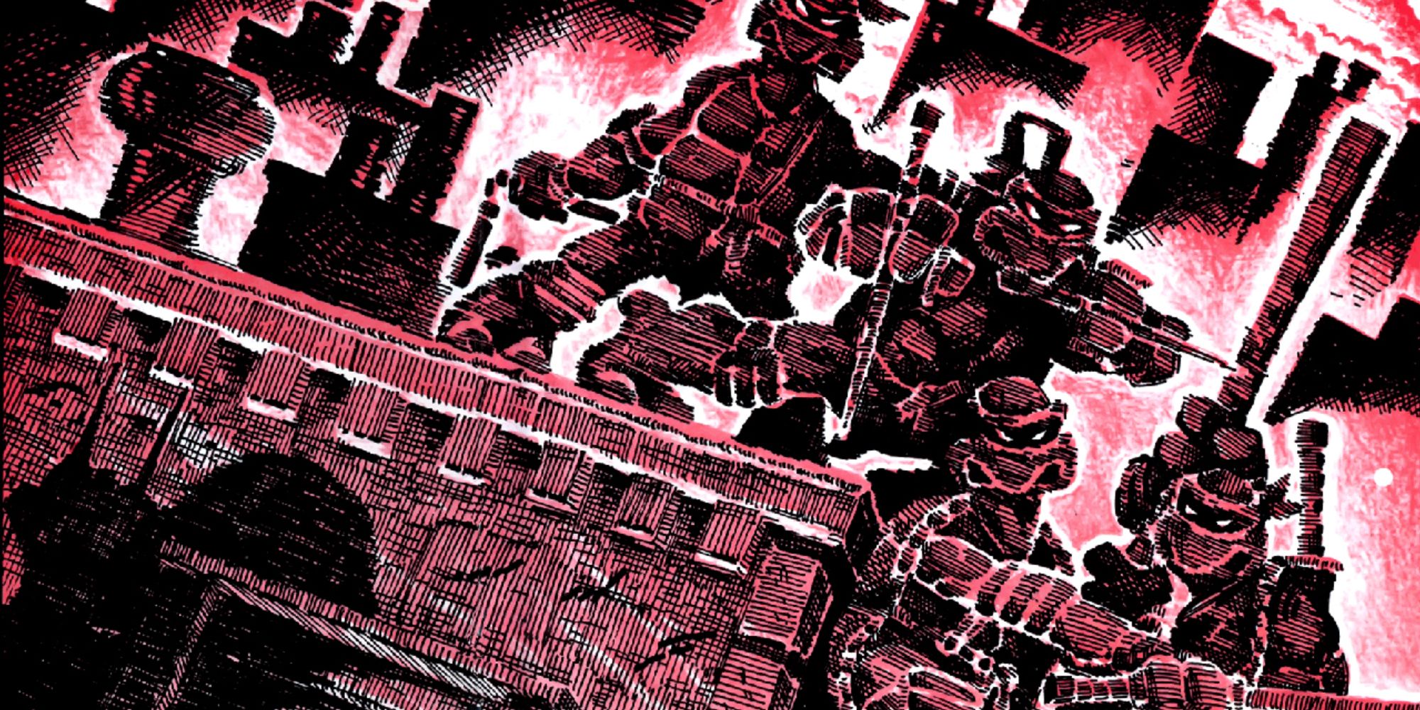Teenage Mutant Ninja Turtles appear on the cover of Teenage Mutant Ninja Turtles #1.
