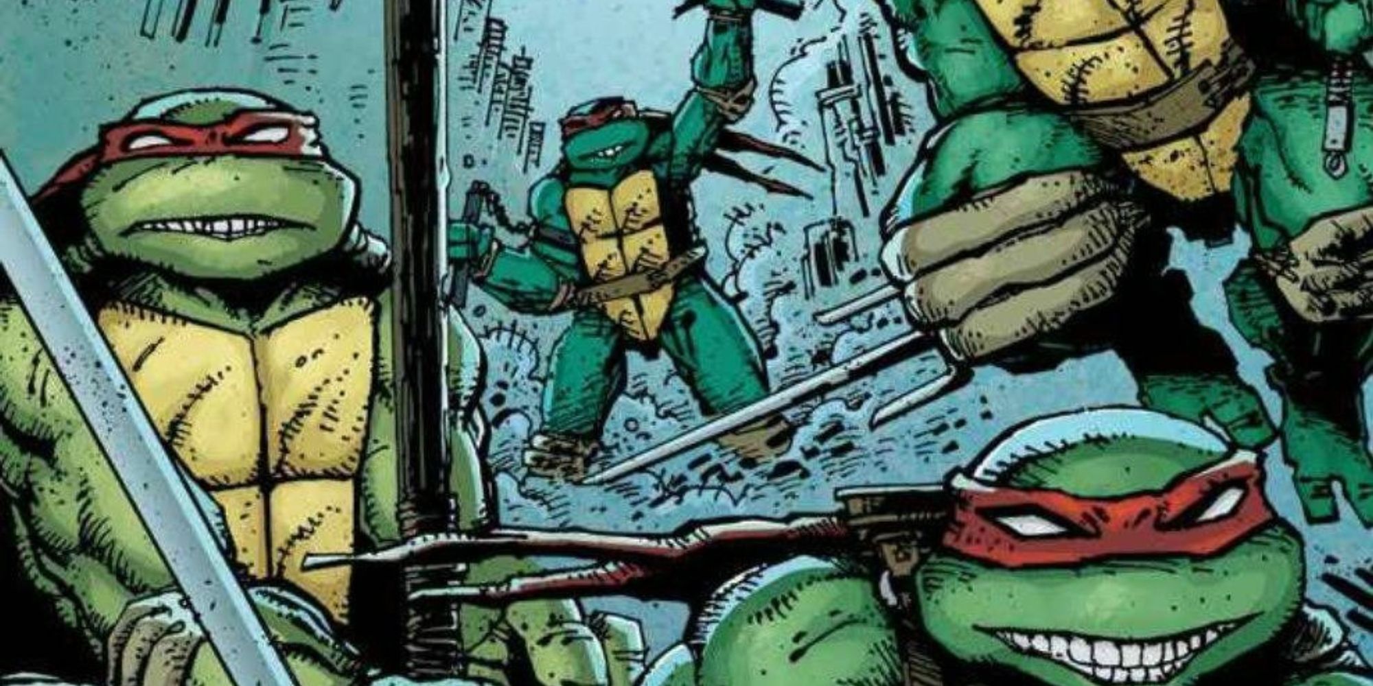 The Teenage Mutant Ninja Turtles attack in IDW comics.