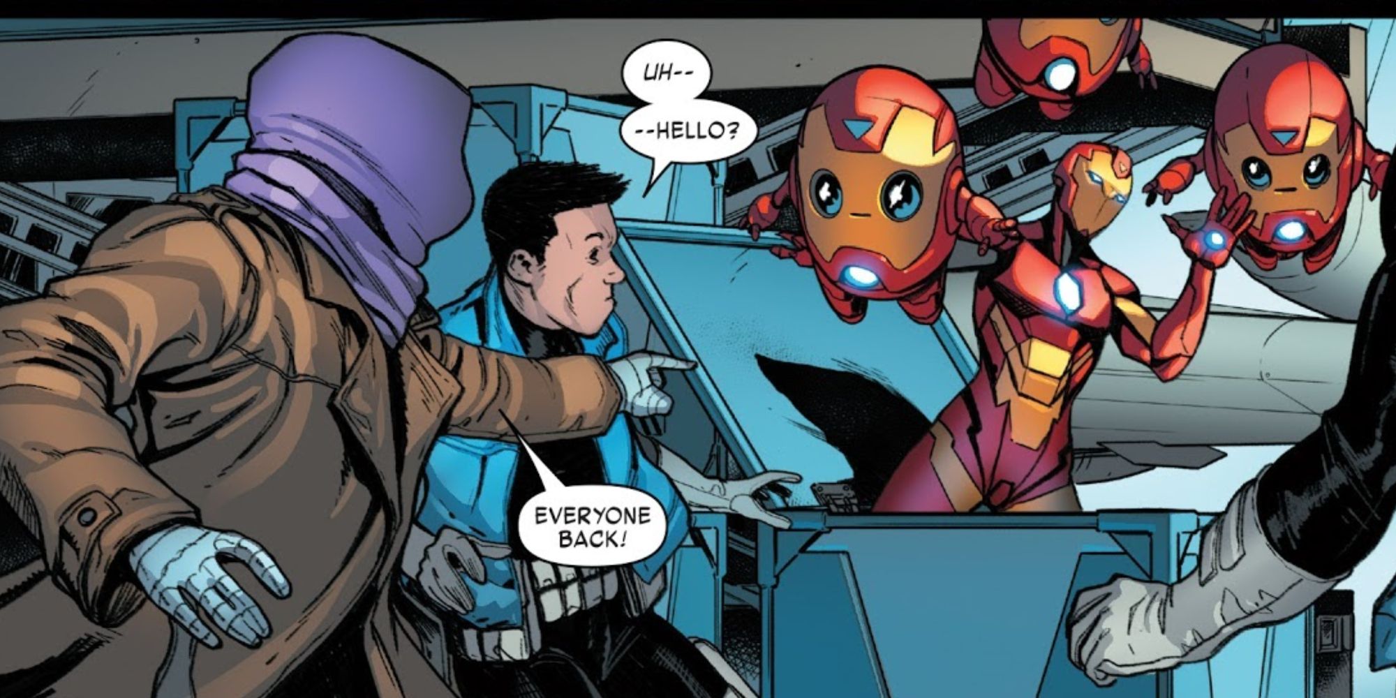 Iron Maiden fights Ironheart in Marvel Comics.