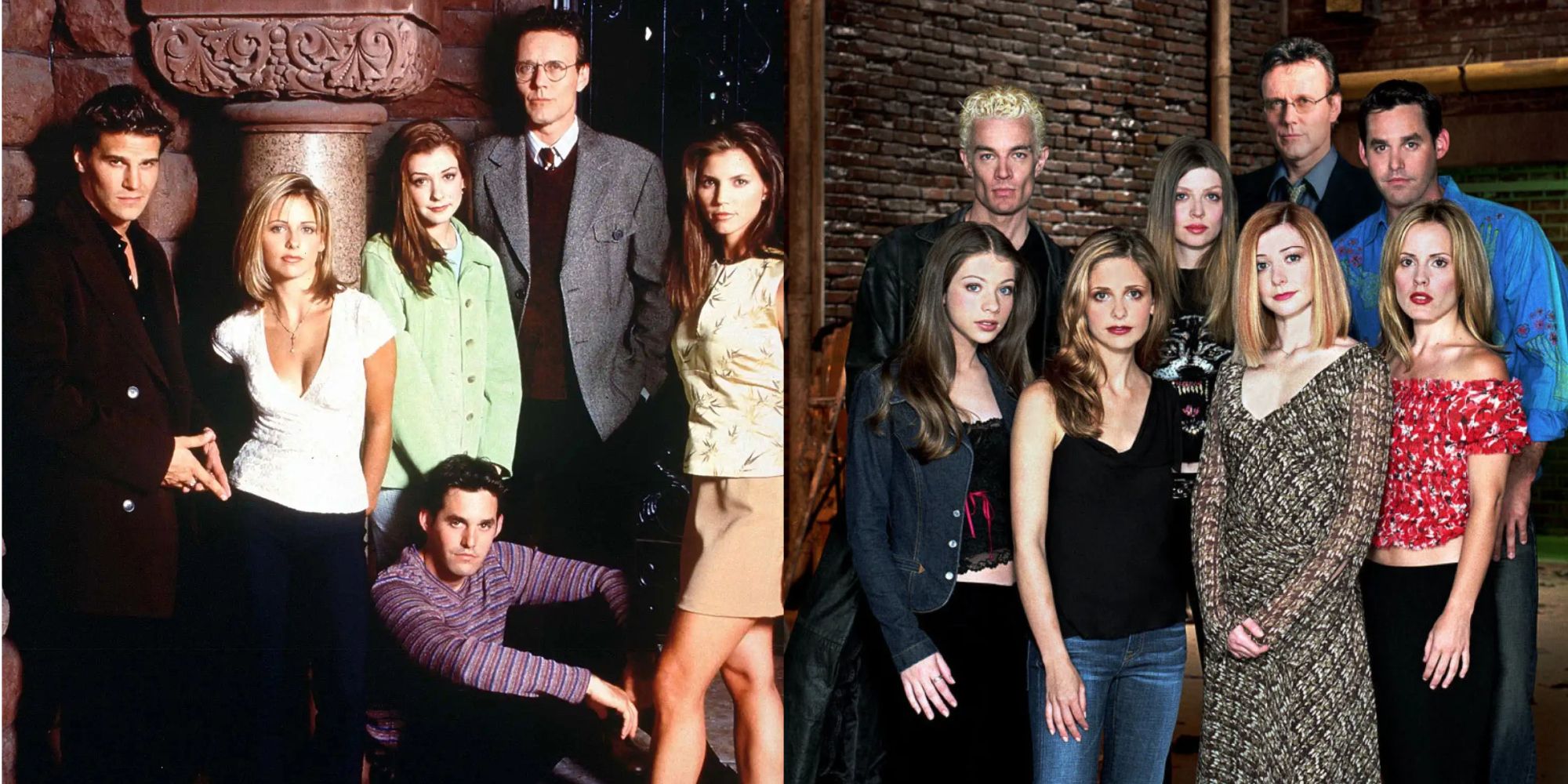 The cast of Buffy Season 1 and Buffy Season 6 gather for one big photo