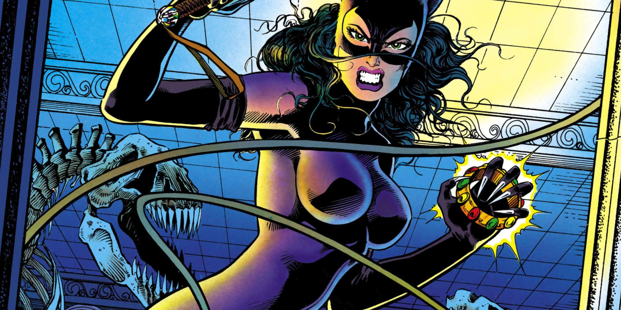 Mulher-Gato rouba joias na DC Comics.