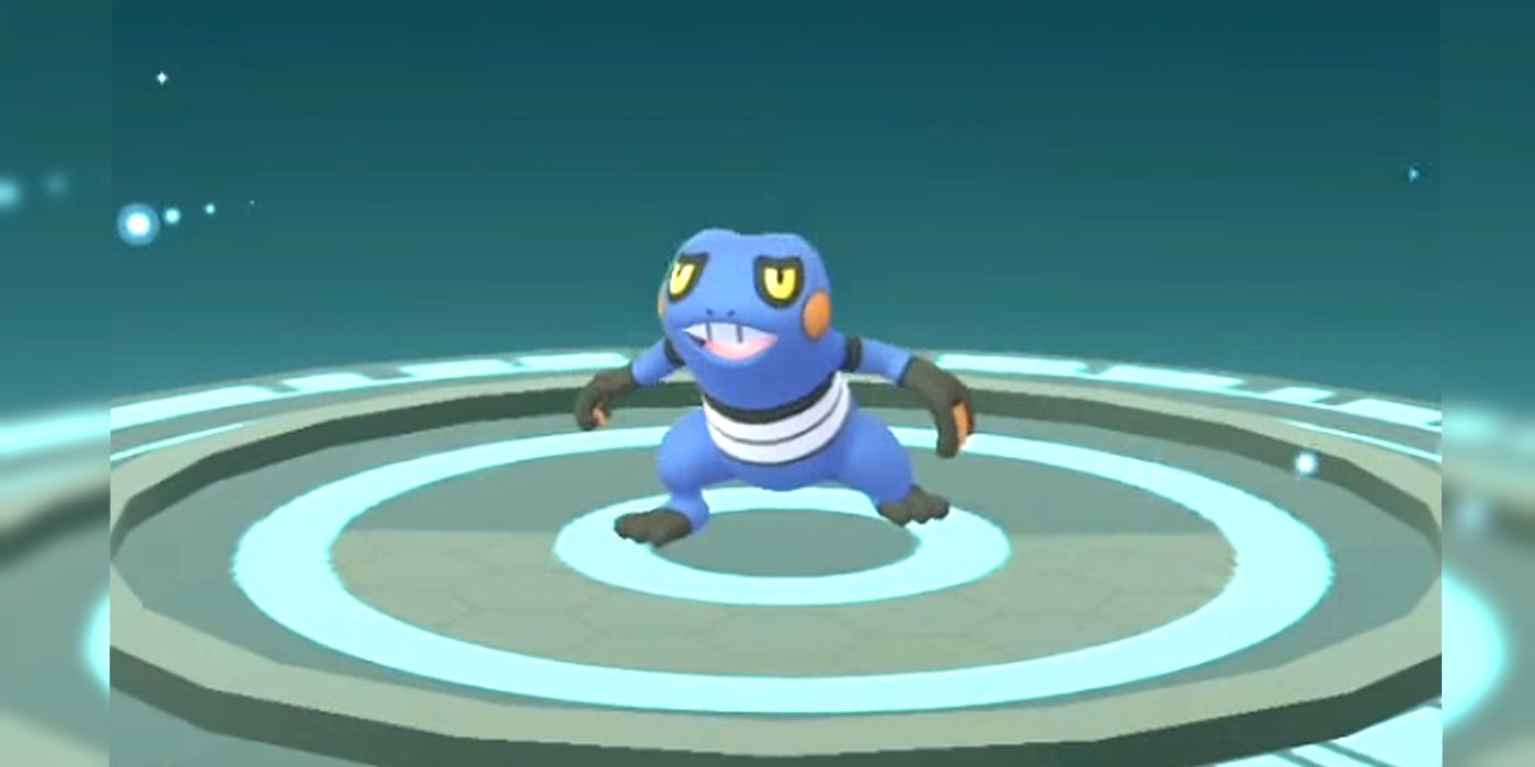 Croagunk on an Evolution Stage in Pokémon GO