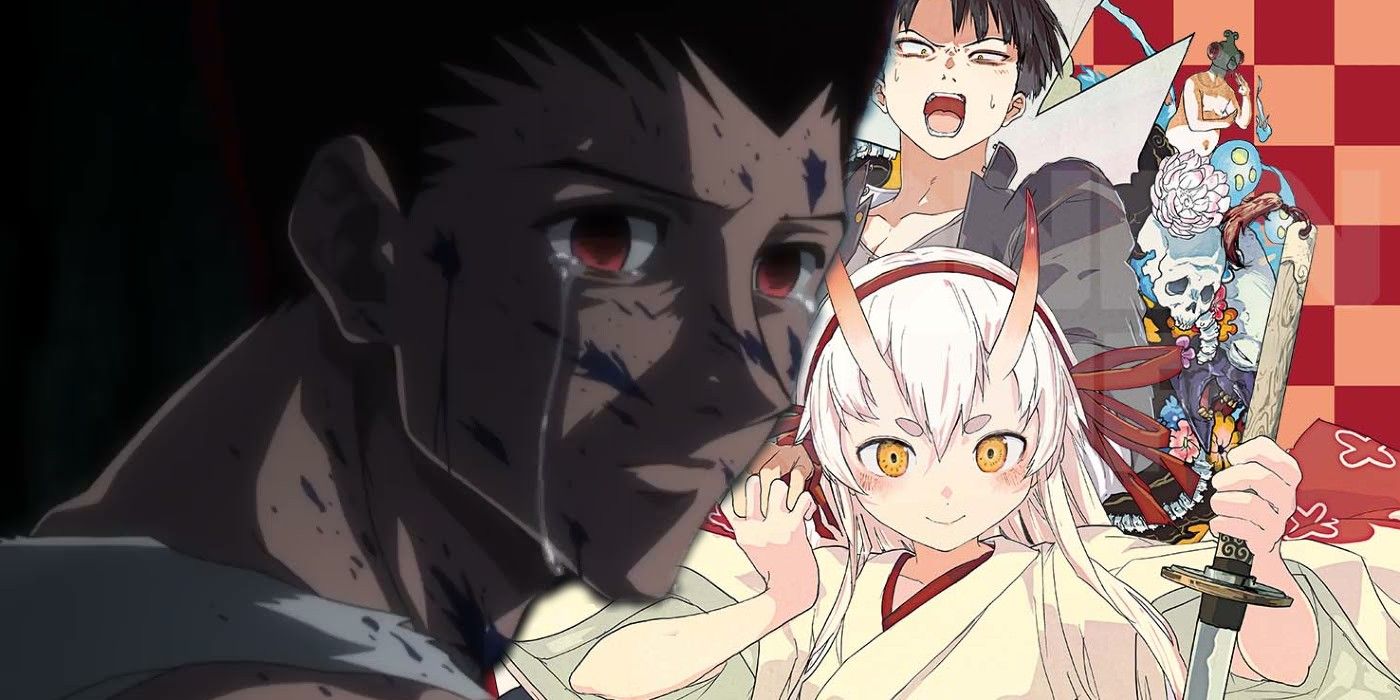 Crying Adult Gon with the Tokyo Demon Bride Cast
