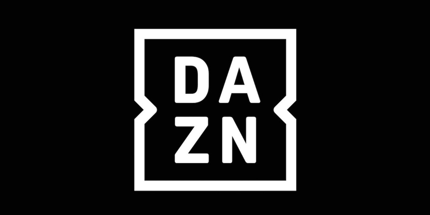 The logo of the streaming service DAZN