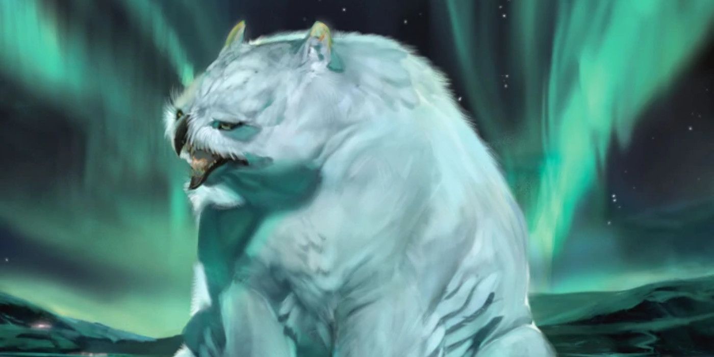 A snowy owl bear from Dungeons and Dragons 5th edition