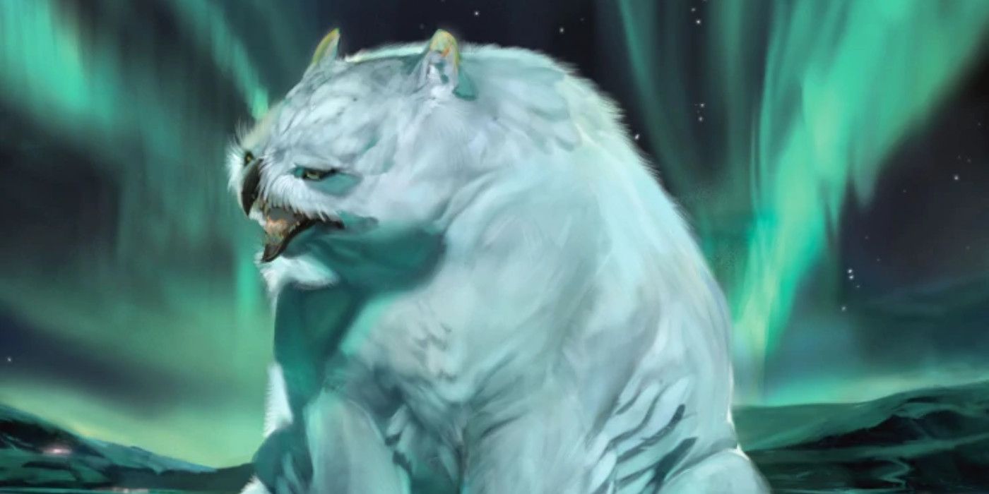 A Snowy Owlbear from Dungeons and Dragons 5th Edition