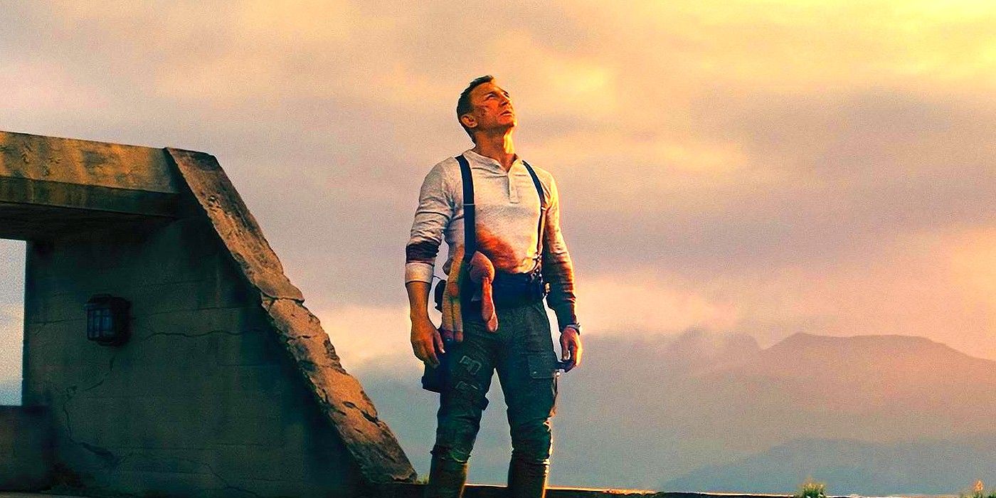 Daniel Craig looks to the sky moments before death in No Time To Die