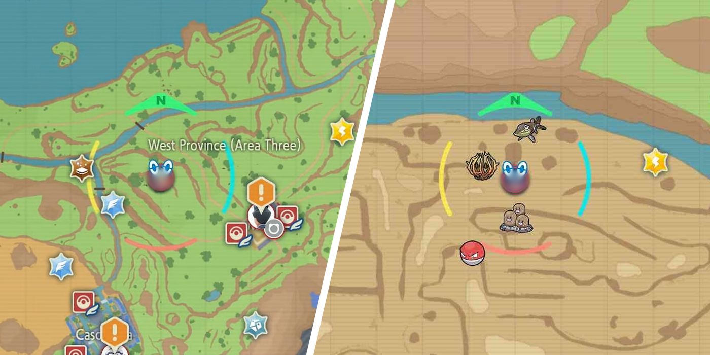 Localização do mapa Dawn Stone em Pokémon Scarlet e Violet
