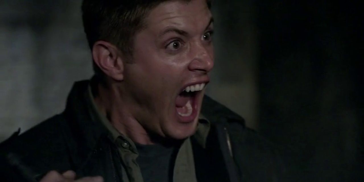 Dean Winchester gritando em Supernatural 