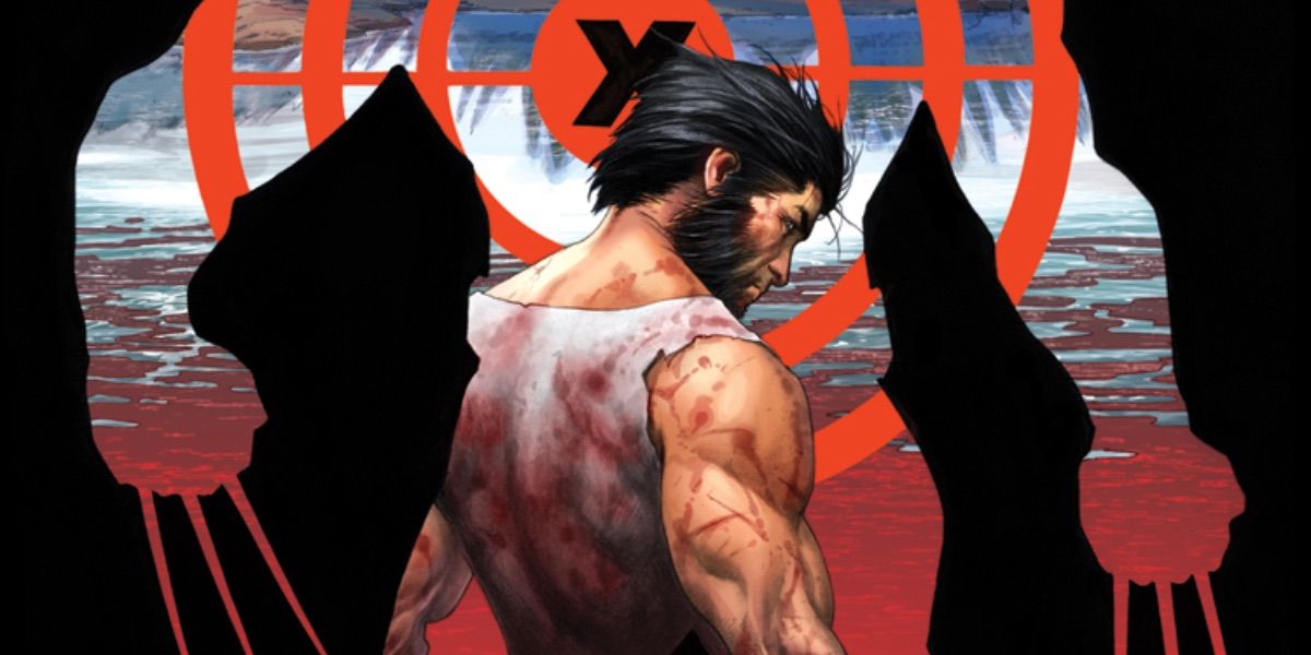 Wolverine looks over his shoulder on the cover of Death of Wolverine