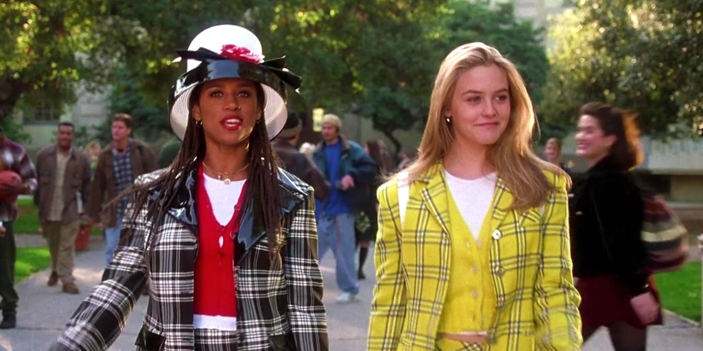 Dionne and Cher walking together in Clueless