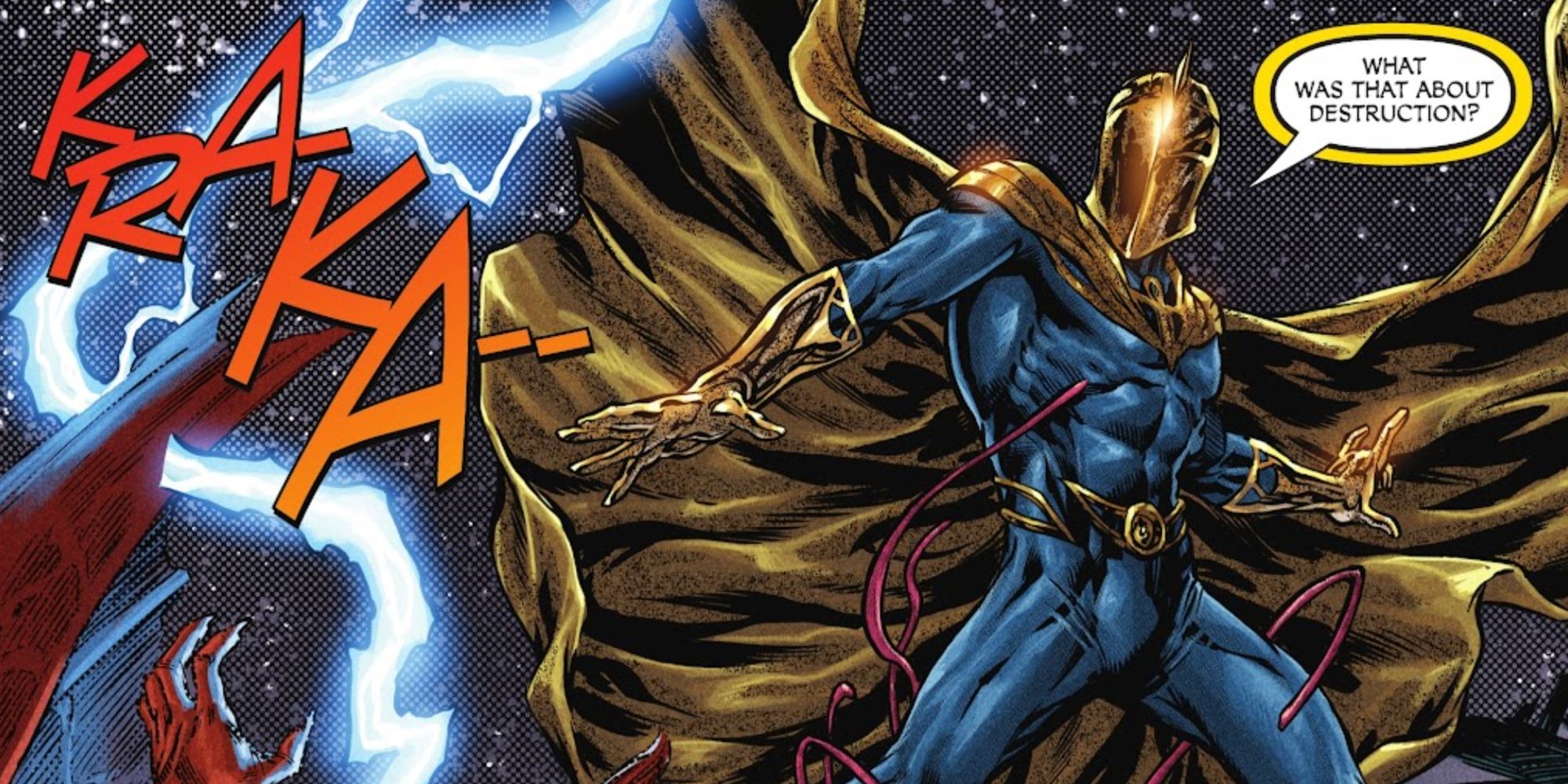 Doctor Fate summoning lightning in The Justice Society Files #1
