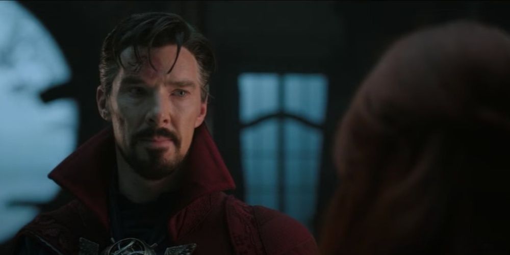 Doctor Strange talking to Christine