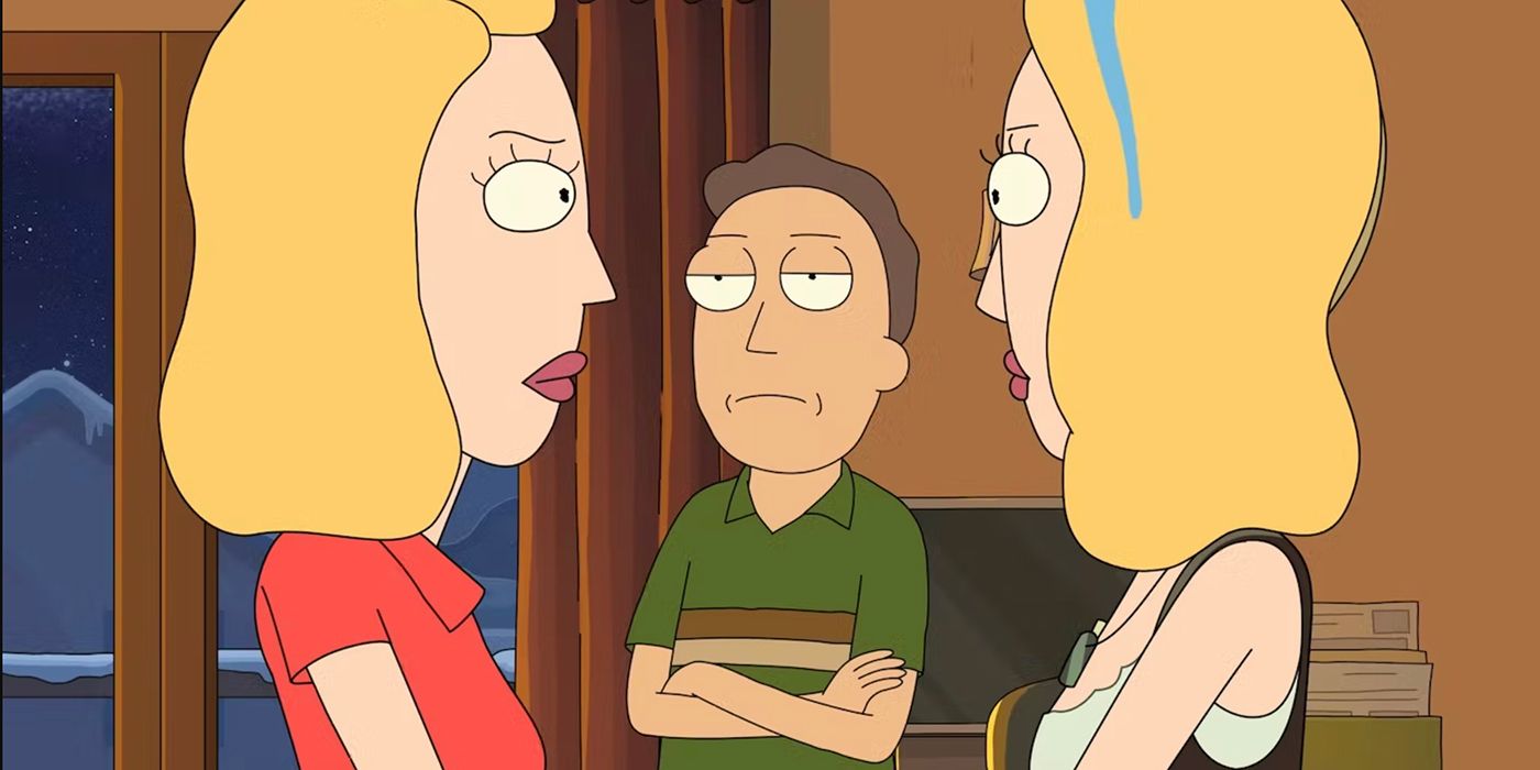 Domestic Beth, Jerry and Space Beth in Rick and Morty season 6