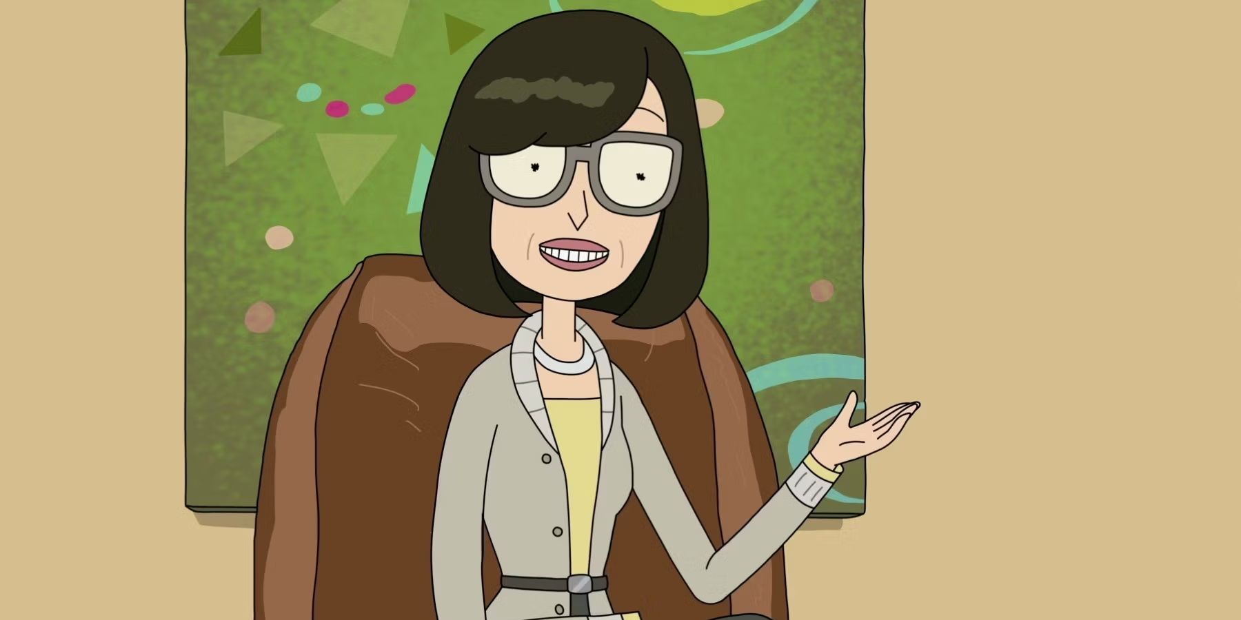Dr Wong in her office in Rick and Morty