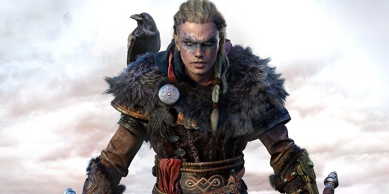 Eivor olhando para a câmera em Assassin's Creed Valhalla 