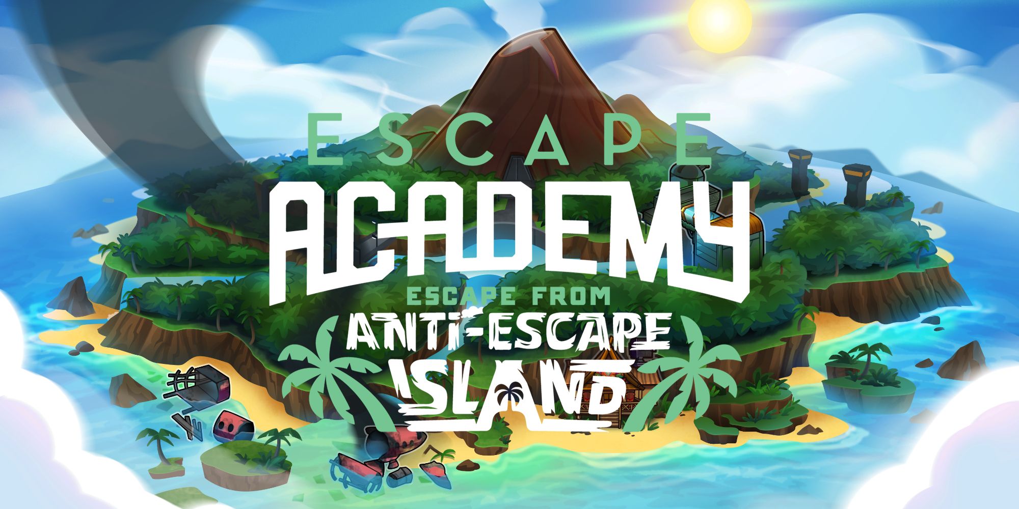 Escape Academy- Escape From Anti-Escape Island DLC Review anti-escape island art with title