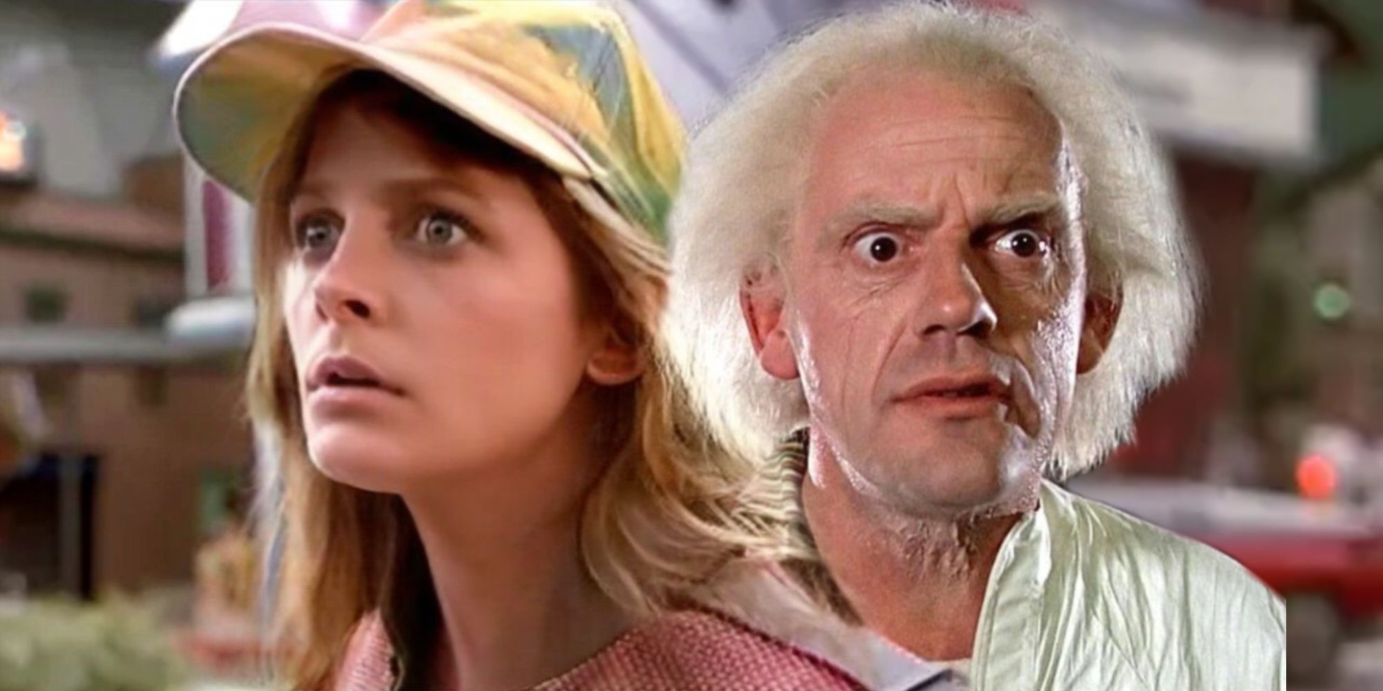 Female Marty McFly and Doc Brown in Back to the Future Part II