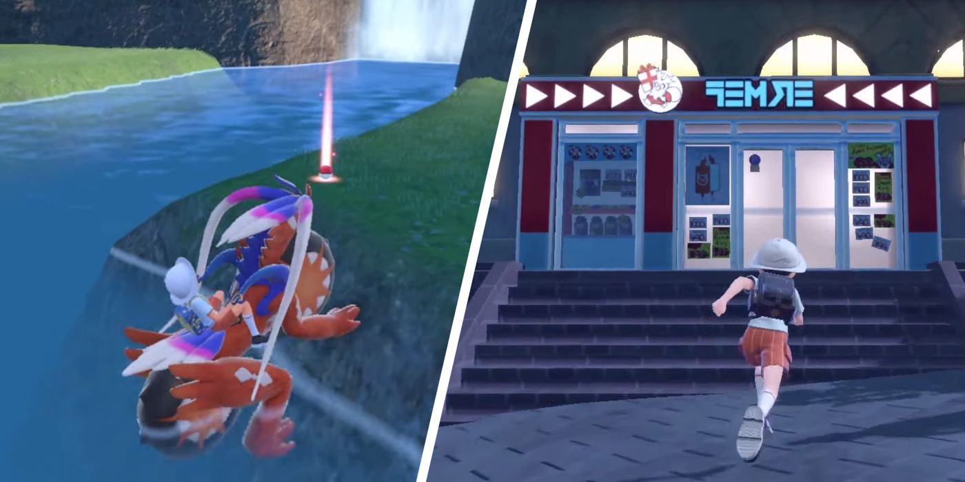 Finding a Water Stone within Cascarrafa or Buying the Water Stone at a Delibird Presents in Pokémon Scarlet &amp; Violet