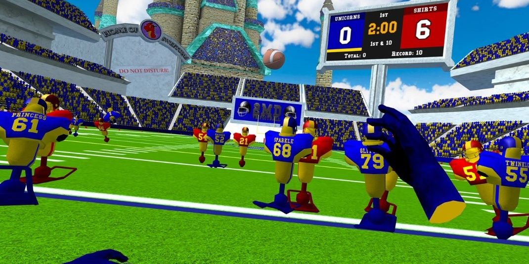 Football field with players in 2MD VR Football Unleashed 