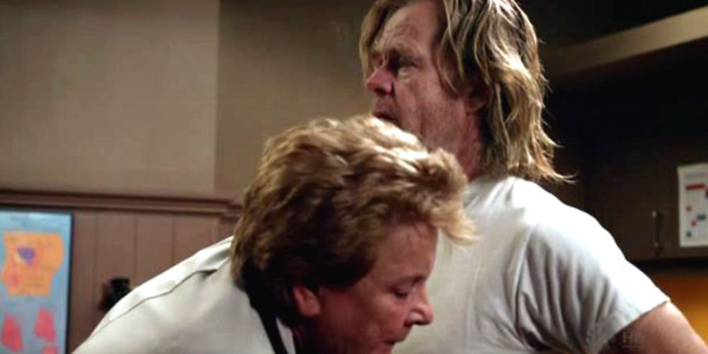 Frank warns a doctor in Shameless