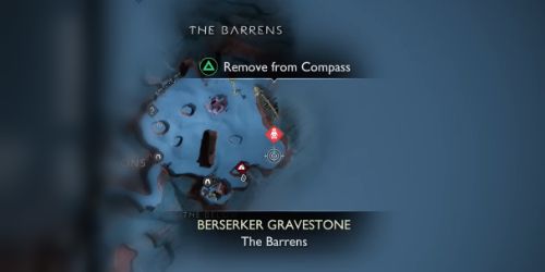 Frozen Flame Location in The Barrens in God of War Ragnarök