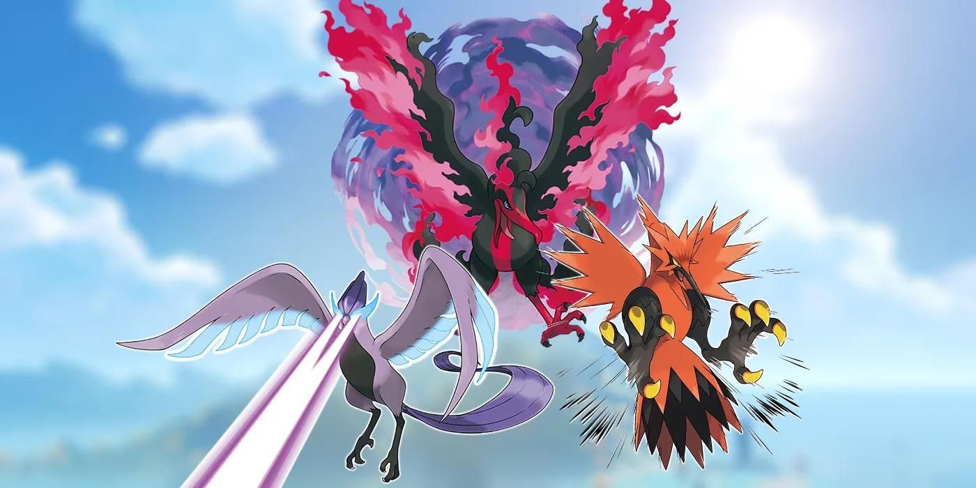 Galarian Articuno, Moltres, and Zapdos pokemon go