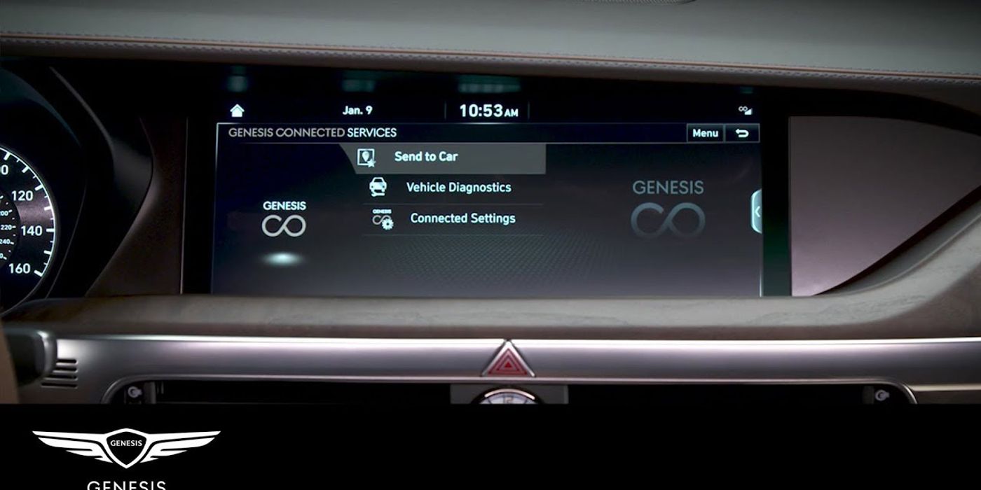 An image of Genesis's infotainment screen