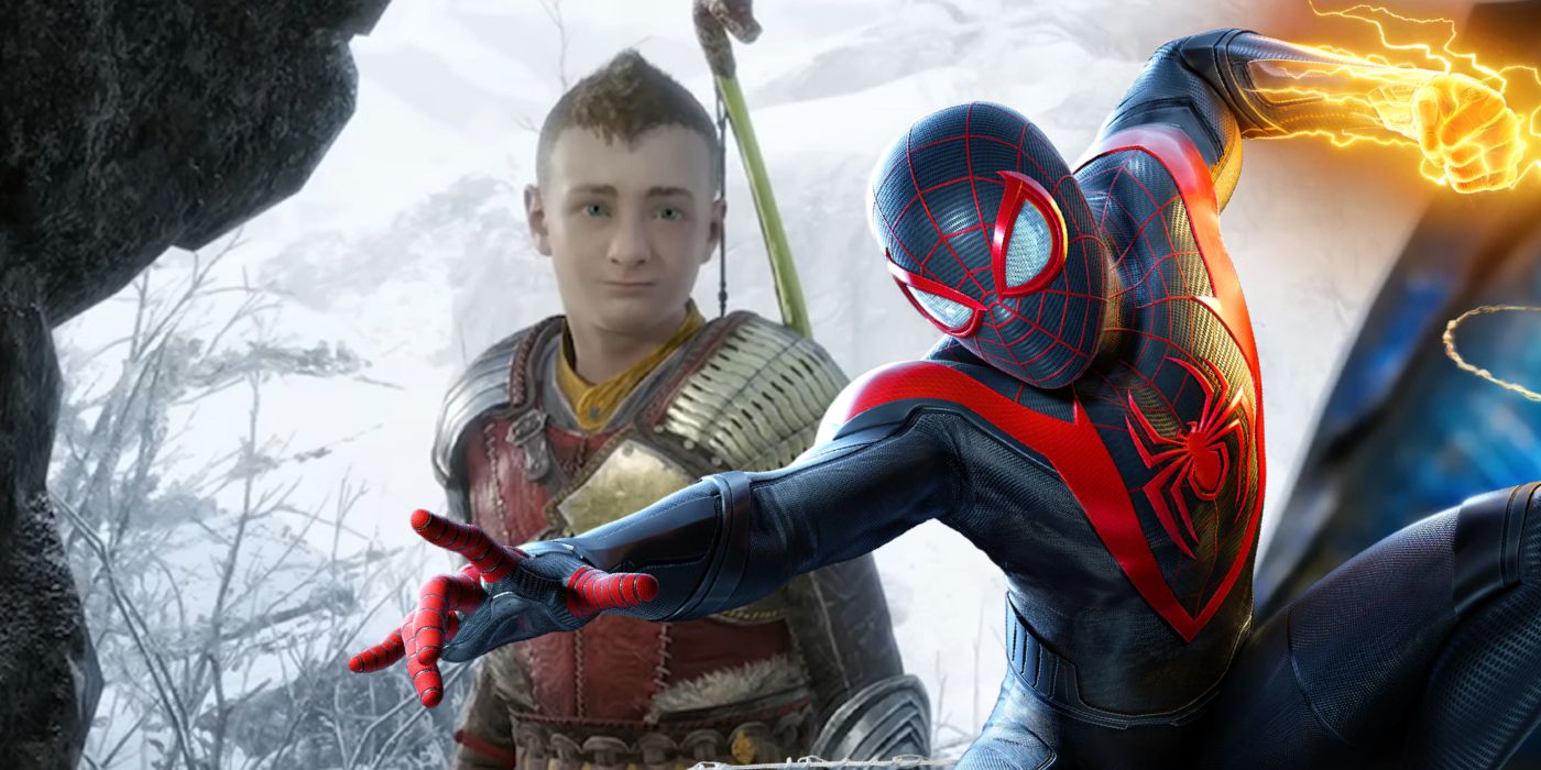 Atreus from God of War Ragnarok and Miles Morales Spider-Man