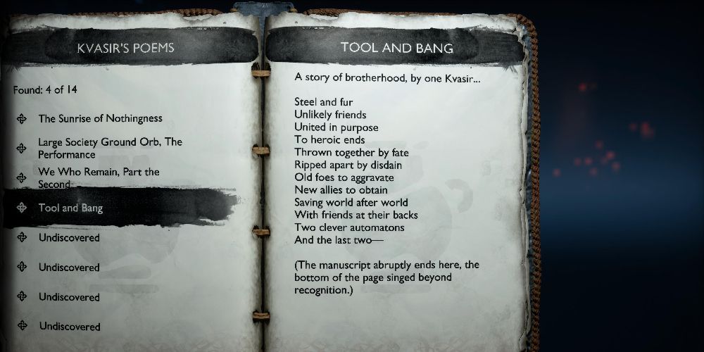 Um poema Ratchet and Clank é visto em God of War Ragnarok