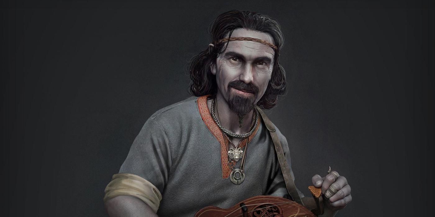 Raeb, a dwarf musician in God of War Ragnarok who is portrayed by composer Bear McCreary