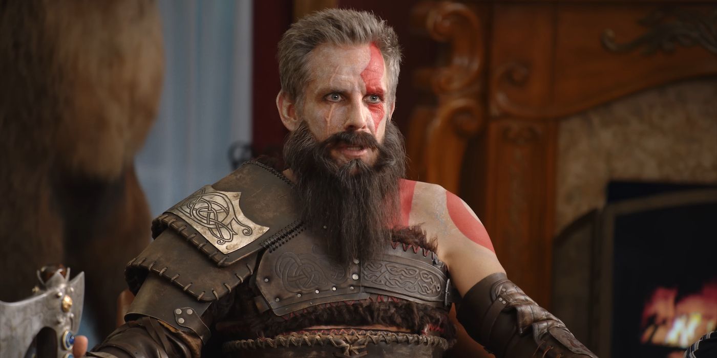 God of War Ragnarok ad turns Ben Stiller into Kratos