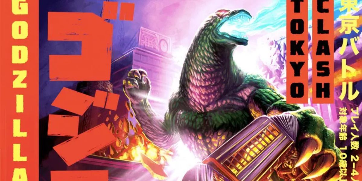 Godzilla explode sua respiração atômica na caixa de Godzilla Tokyo Clash 