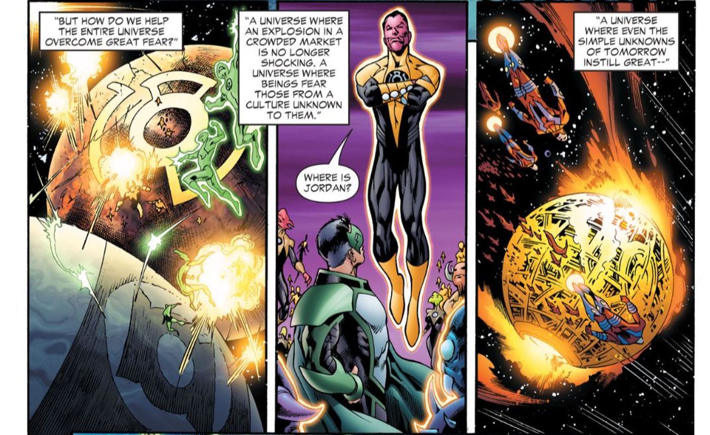 Green Lantern Sinestro Power Fear DC Comics