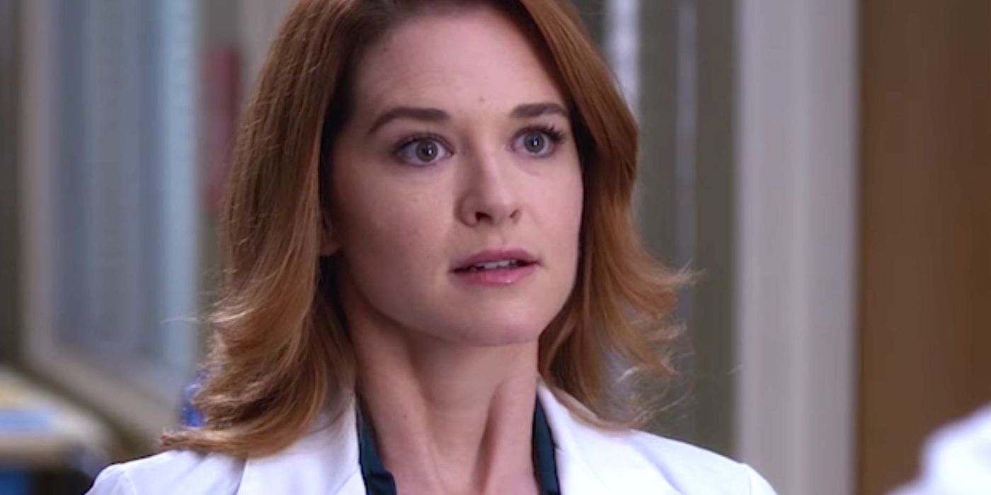 April Kepner ziet er serieus uit in seizoen 13 van Grey's Anatomy