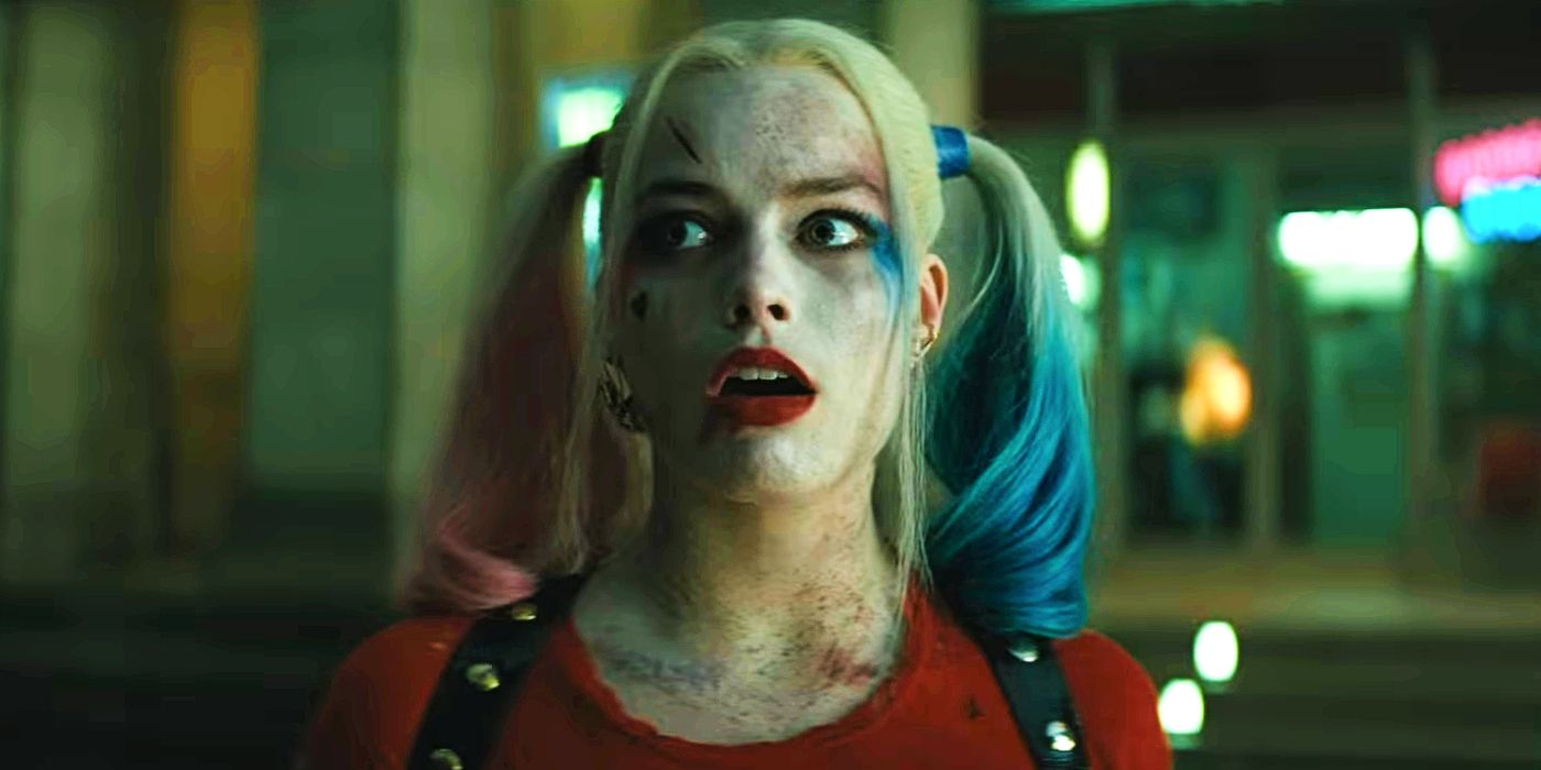 Harley Quinn parece chocada em Esquadrão Suicida