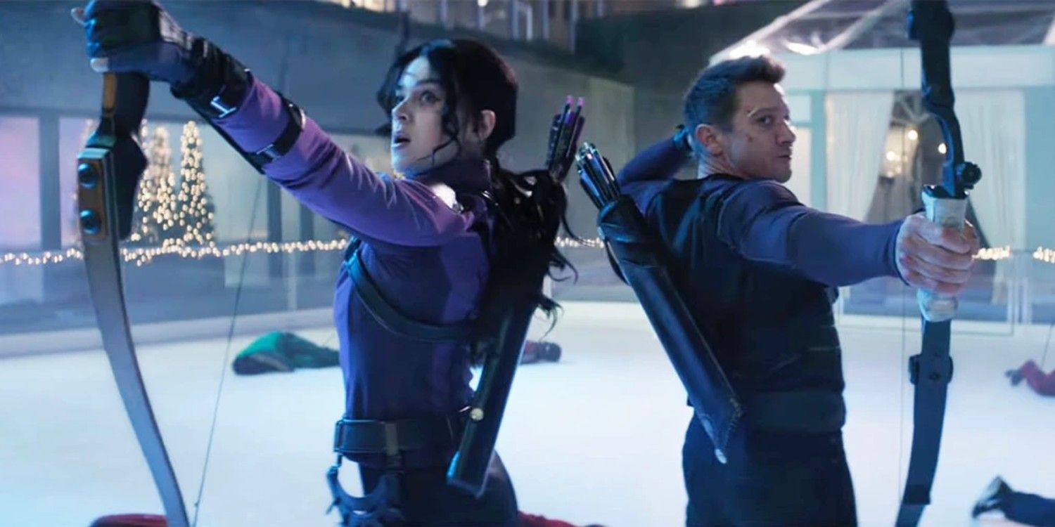 Hawkeye Kate Bishop e Clint Barton Trick Arrows