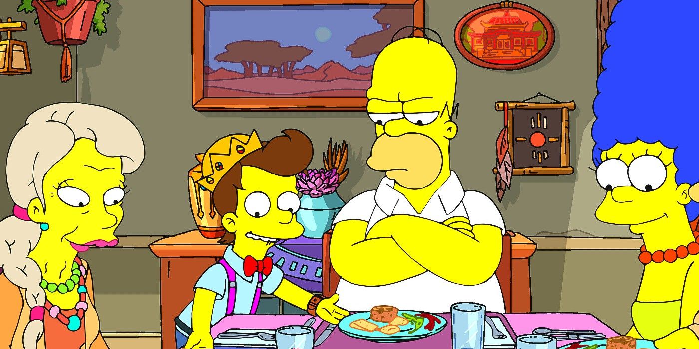 Homer angry at Calvin in The Simpsons Season 34 Episode 9