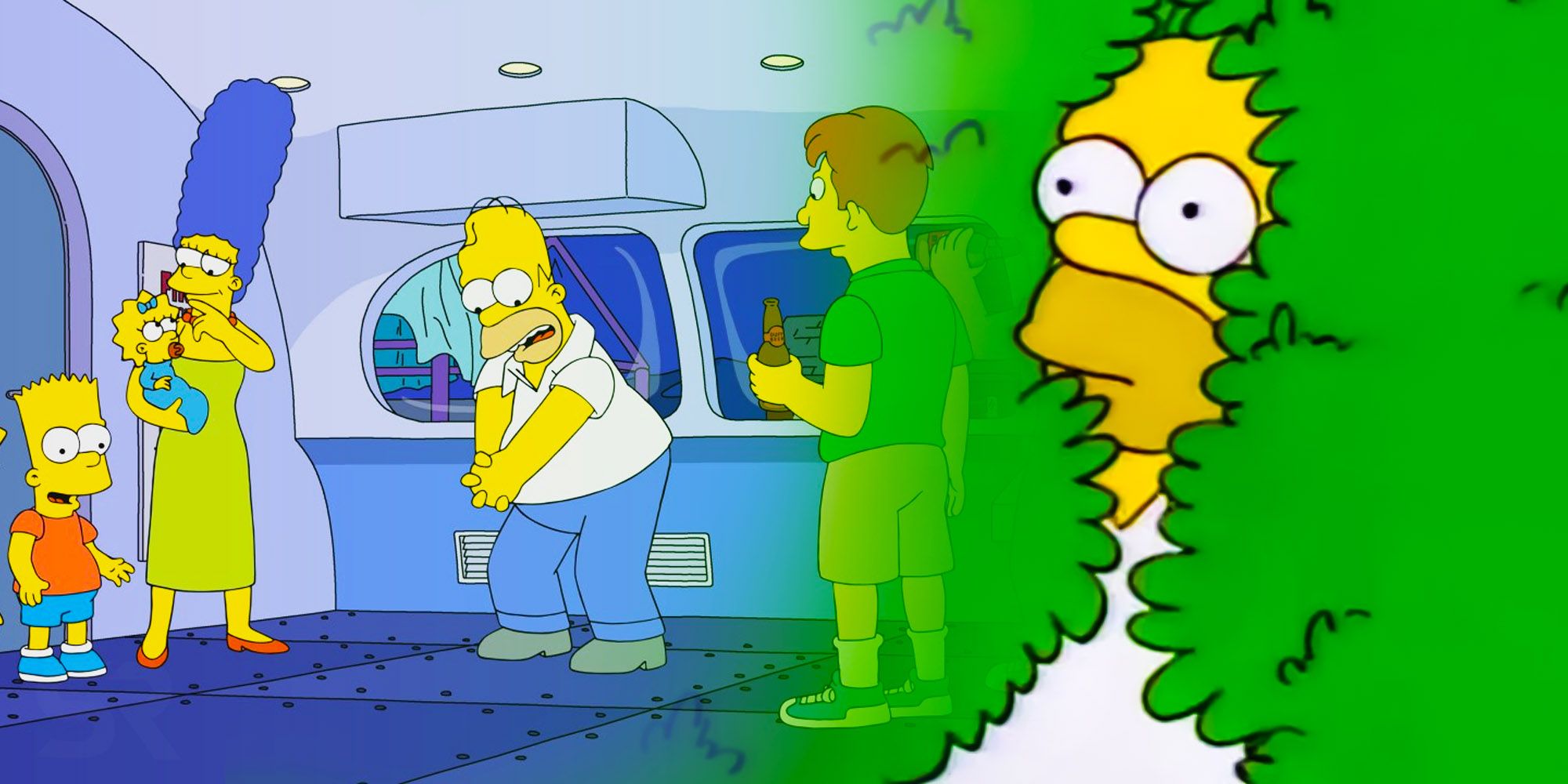 Homer simpson hedge the simpsons westworld parody