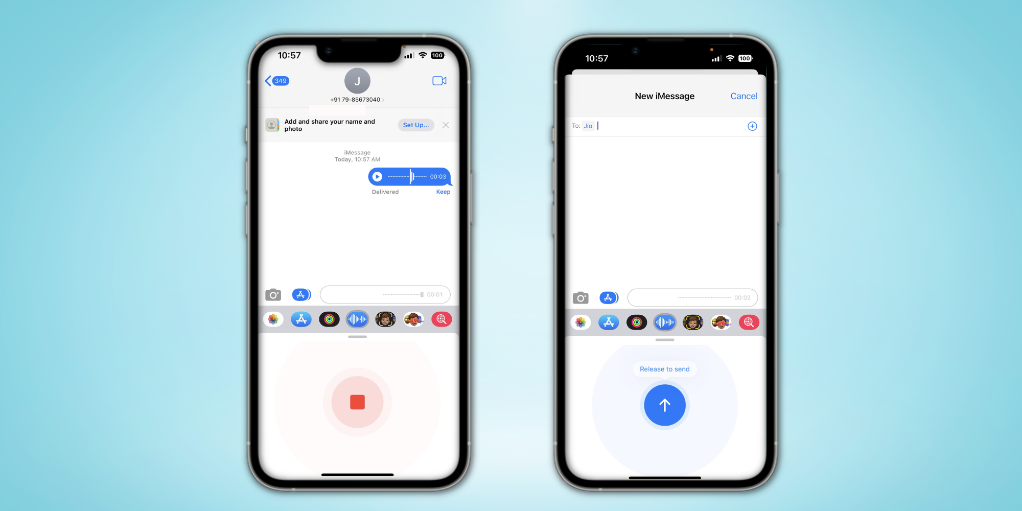 How to record voice messages on iPhone with iOS 16