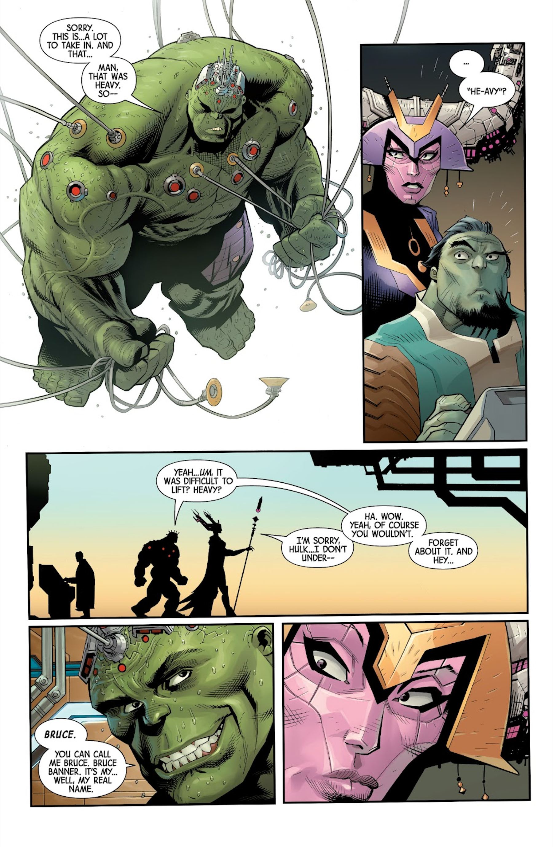 Hulk acha que um peso é pesado no Planeta Hulk
