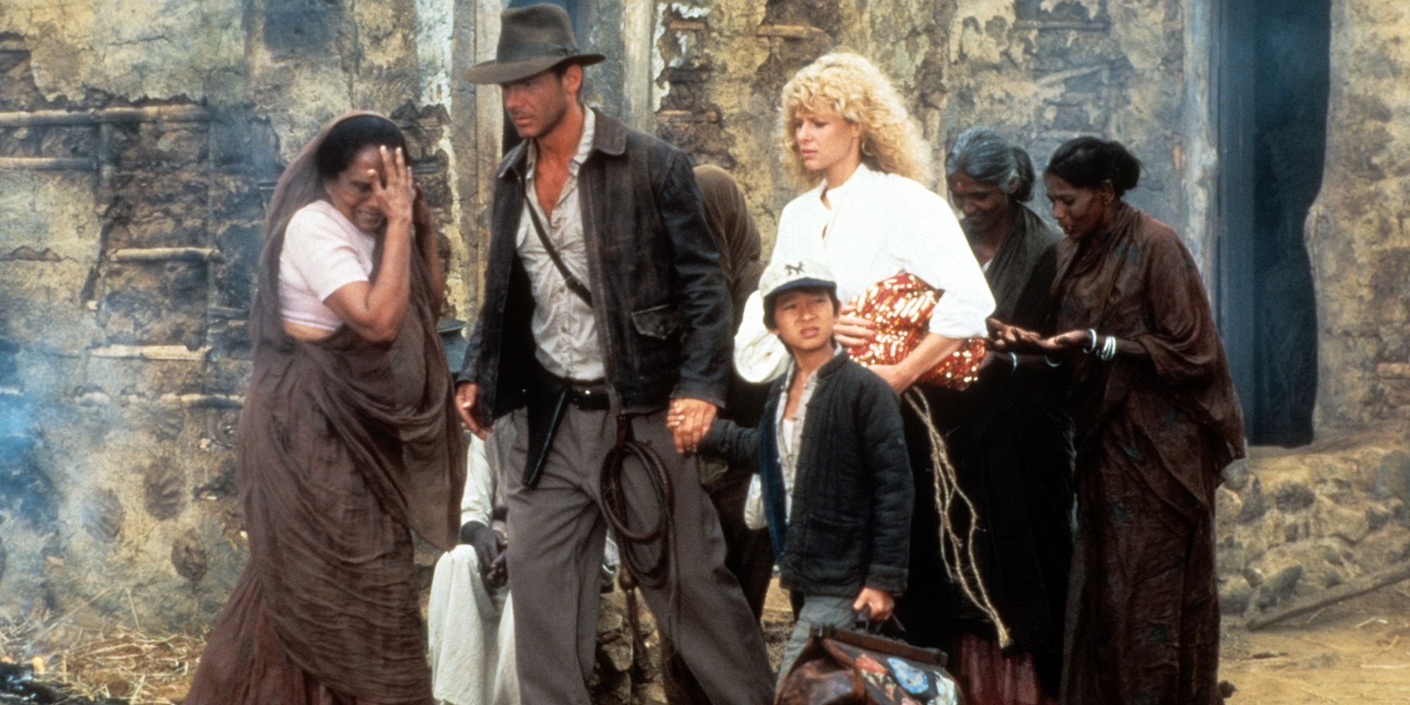Indiana Jones Temple of Doom cast shot