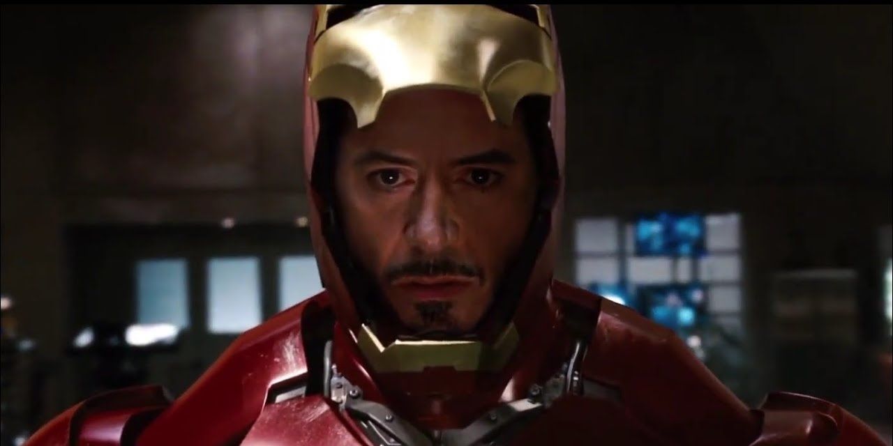 Iron Man wears his armor 