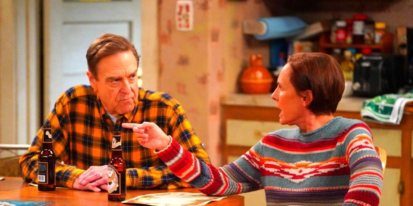 Jackie and Dan talk in The Conners season 5 episode 8