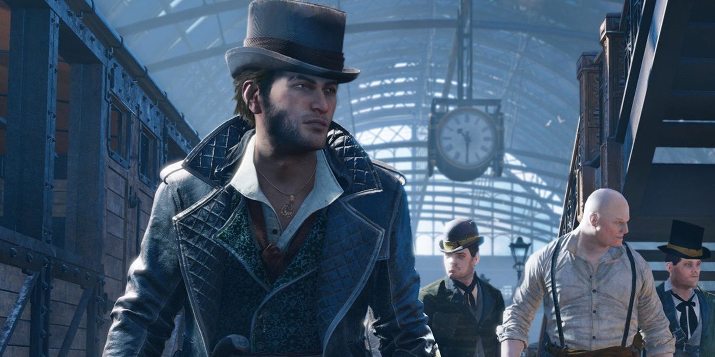 Jacob Frye walking in a train station in Assassin's Creed Syndicate 